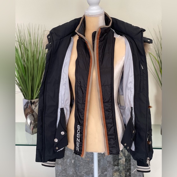 SOLD!!!Bogner Down Ski Fur Trim Jacket 10 / 40 - Picture 8 of 13